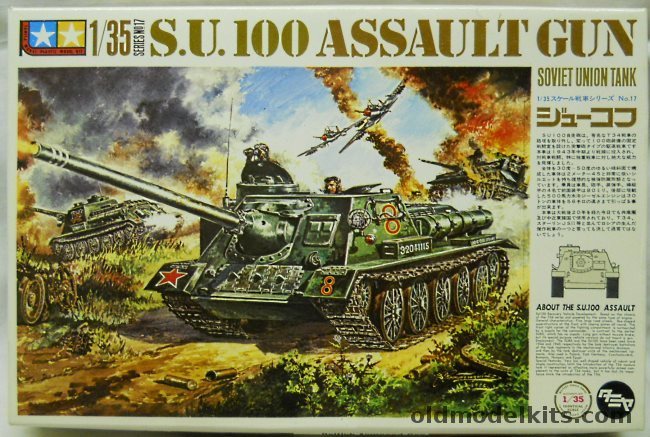 Tamiya 1/35 SU100 Assault Gun Motorized - (Su-100), MT117 plastic model kit